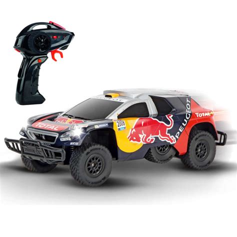 Voiture Radiocommandée Peugeot Red Bull Dakar Leclerc